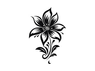 Obraz premium Beautiful minimalist flower illustration art.