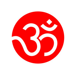 Fototapeta premium OM Hindu holy icon