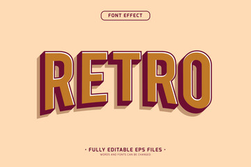 vintage typography style text effect