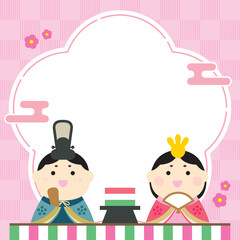 ひな祭り　桃の節句　背景素材