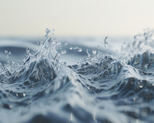 Water surface with water drops as wallpaper background illustration