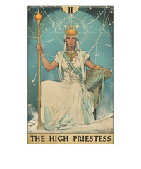 Vintage Tarot Card Number 2 The High Priestess