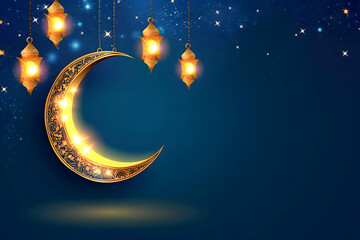 Obraz na płótnie Canvas ramadan Kareem, Ramadan crescent moon, Eid Mubarak Islamic festival social media banner and Eid Mubarak Post Template, islam 