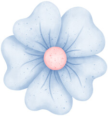 Hand-Drawn Watercolor flower Clipart: Create Beautiful Floral Designs with Ease	
