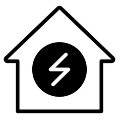 house with lightning bolt icon