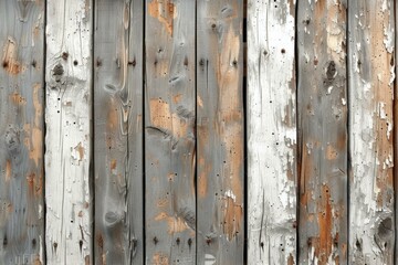 Old Weathered Wooden Fence Texture
