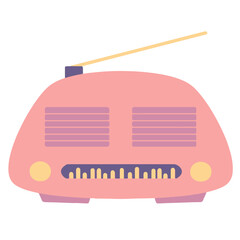 Radio Day Illustration Element Sticker