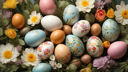 Kolorowe Tradycje Wielkanocne - obrazy, fototapety, plakaty