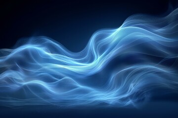 Obraz premium Blue Wavy Abstract Background