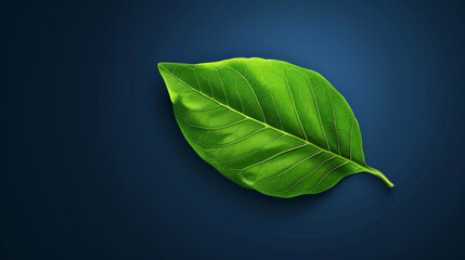 Obraz premium Leaves on a black background.