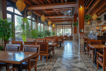 Interior of restaurant 