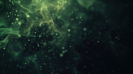 Abstract green neural network background
