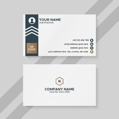 black and white creative business card template