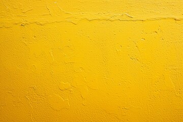 Bright yellow concrete wall with cracks and peeling paint