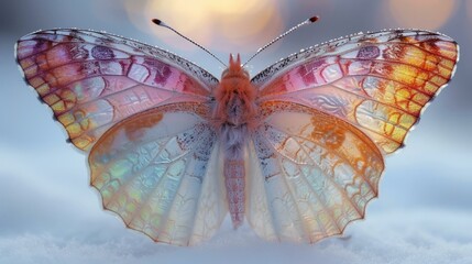A butterfly with its wings spread