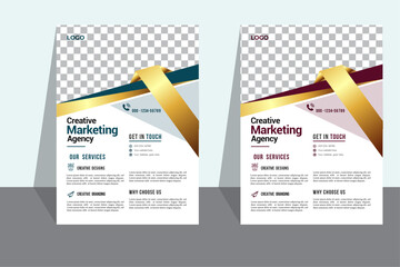 Modern A4 size business flyer and template design for your business.