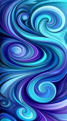 Obraz premium Blue and purple abstract painting