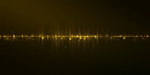 equalizer sound wave pulse abstract background 3d illustration