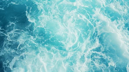 Fotobehang Ondas na agua cor turquesa  © vitor