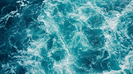 Fotobehang Ondas na agua cor turquesa  © vitor