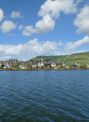 Naklejka premium Wine Village of Ellenz-Poltersdorf close to Cochem,Mosel River,Mosel Valley,Germany