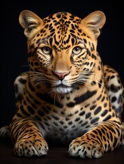 Fototapeta premium close up of a leopard