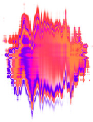 Abstract Liquid Wave Colorful Art PNG Shape Element