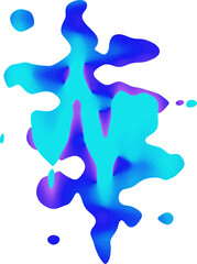 Abstract Liquid Wave Colorful Art PNG Shape Element