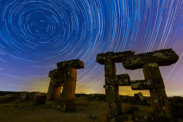 Blaundus Ancient City; Photographed with night stars.
Astrophotography is a photography technique that offers fantastic visuals.