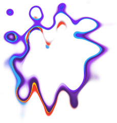 Abstract Liquid Wave Colorful Art PNG Shape Element