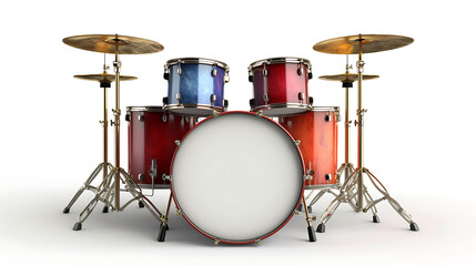 Obraz na płótnie Canvas High-quality drums with a crisp sound, perfectly suited for various music genres.
