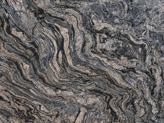 Intricate Patterns of Natural Swirled Rock Formation in Broad Daylight