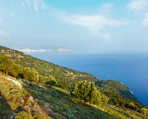 Summer morning sea view (Greece,  Kefalonia).