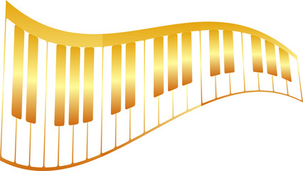illustration of piano keys notes for your design, on transparent, png. Piano keyboards . Various angles and views © 151115