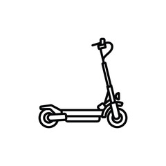 Original vector illustration. City scooter. A contour icon.