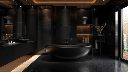 modern luxury bathroom. generative ai