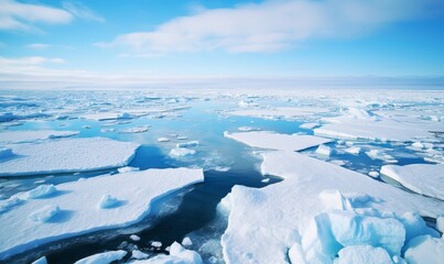 Photo of Arctic ice melting due to global warming, environmental disaster