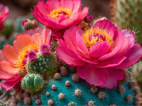 pink cactus flower