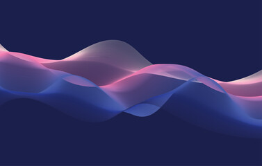 Wavy background abstract lines pink and purple