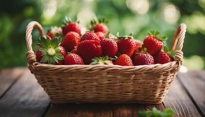 User
fresh organic strawberries in a small basket - Powered by Adobe
