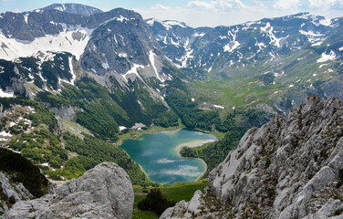Trnovacko Lake in the mountains