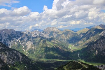 Achensee view mountains and sky
