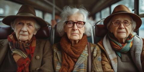 Fototapeta na wymiar portrait of boomers, generated ai