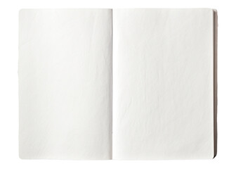 white blank book on a transparent background