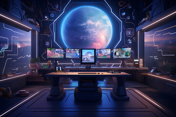 Fototapeta premium cctv room