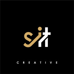 SIT Letter Initial Logo Design Template Vector Illustration