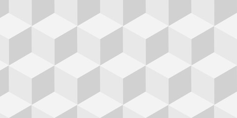  Abstract white and gray style minimal blank cubic. Geometric pattern illustration mosaic, square and triangle wallpaper.