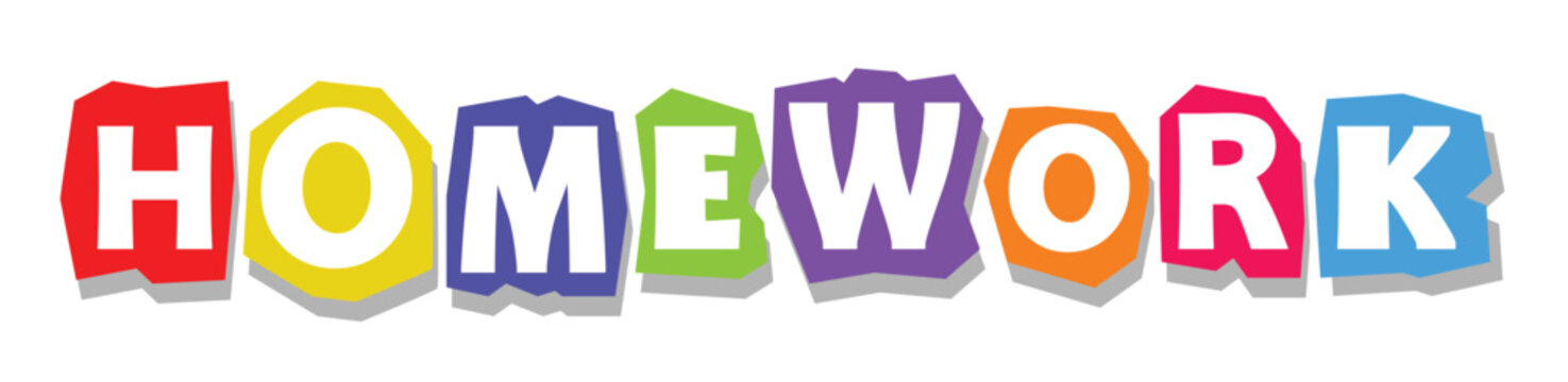 Homework Lettering Classroom Decoration