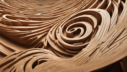 abstract wall made of wood