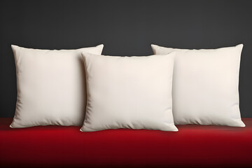 White Pillow Mockup on a background, Pillow mockup template